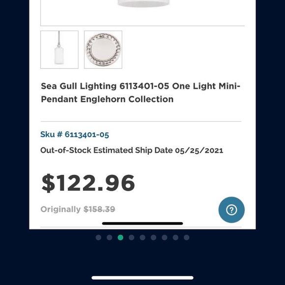 Englehorn Collection by Sea Gull Lighting Pendants Chrome and Etched Glass - Picture 5 of 8